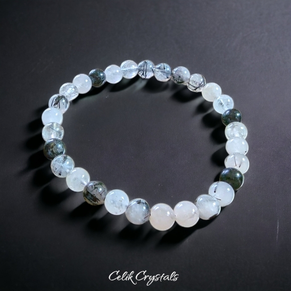 Jewelry - Tourmaline Quartz Crystal Healing Bracelet 6mm